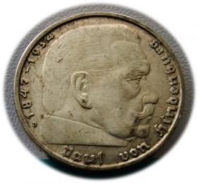 Picture for: 2 marki 1938 Paul von Hindenburg / swastyka Wiedeń