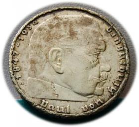 Picture for: 2 marki 1939 Paul von Hindenburg / swastyka Berlin