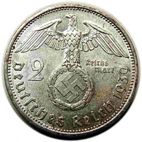 Picture 2 for: 2 marki 1939 A Paul von Hindenburg Berlin