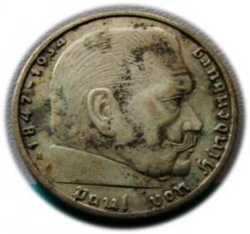 Picture for: 2 marki 1939 Paul von Hindenburg / swastyka Berlin