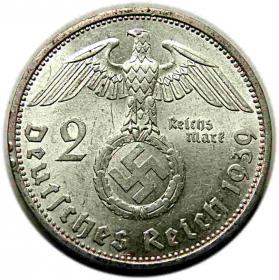 Picture 2 for: 2 marki 1939 A Paul von Hindenburg Berlin