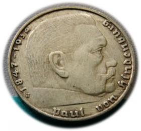 Picture for: 2 marki 1939 Paul von Hindenburg / swastyka Hamburg