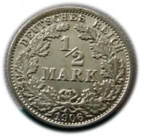 Picture for: 1/2 marki 1906 Berlin