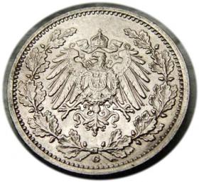 Picture 2 for: 1/2 marki 1911 Karlsruhe