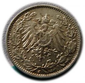 Picture 2 for: 1/2 marki 1916 Hamburg