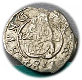 Picture for: Denar 1584 Rudolf II Hungary