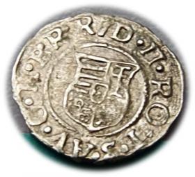 Picture 2 for: Denar 1585 Rudolf II Hungary