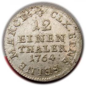 Picture 2 for: 1/12 talara 1764 Fryderyk August III Saksonia Drezno