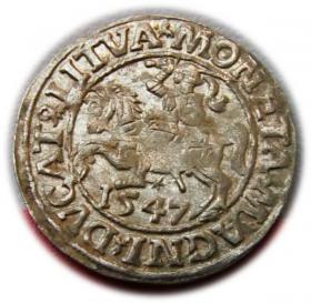 Picture for: Półgrosz 1547 Zygmunt II August Wilno