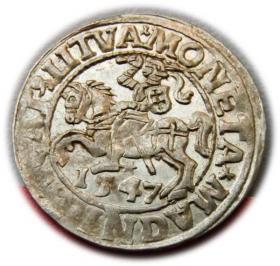 Picture for: Half groschen 1547 Sigismund II Augustus Vilnius