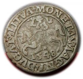 Picture for: Półgrosz 1548 Zygmunt II August Wilno