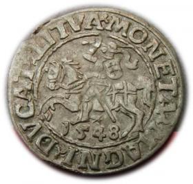 Picture for: Półgrosz 1548 Zygmunt II August Wilno