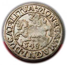 Picture for: Półgrosz 1548 Zygmunt II August Wilno