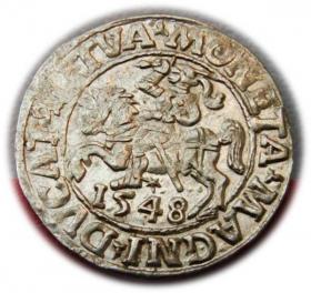 Picture for: Półgrosz 1548 Zygmunt II August Wilno