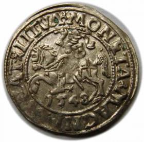 Picture for: Półgrosz 1548 Zygmunt II August Wilno