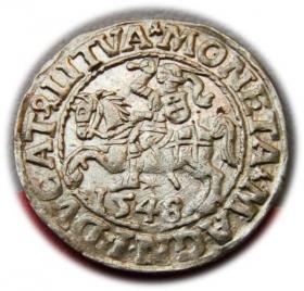 Picture for: Półgrosz 1548 Zygmunt II August Wilno