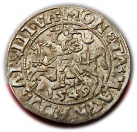 Picture for: Półgrosz 1549 Zygmunt II August Wilno