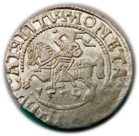 Picture for: Half groschen 1559 Sigismund II Augustus Vilnius