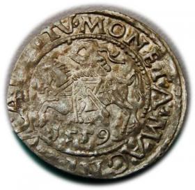 Picture for: Half groschen 1559 Sigismund II Augustus Vilnius
