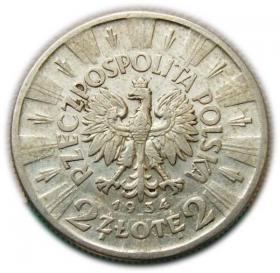 Picture 2 for: 2 złote 1934 Józef Piłsudski Warszawa