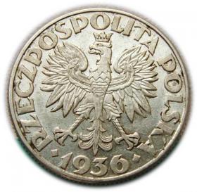 Picture 2 for: 2 złote 1936 Żaglowiec Warszawa