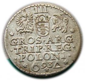 Picture 2 for: 3 groschen 1593 Sigismund III Vasa Malbork