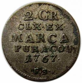 Picture for: 2 grosze 1767 Stanisław August Poniatowski Warszawa