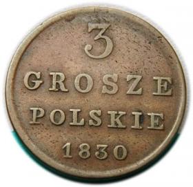 Picture for: 3 grosze 1830 Mikołaj I Romanow Królestwo Polskie pod zaborem, Warszawa