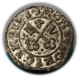 Picture for: Szeląg 1537 Herman von Bruggenei, Zakon Kawalerów Mieczowych, Ryga 