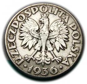 Picture 2 for: 2 złote 1936 Żaglowiec, Warszawa