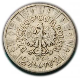 Picture 2 for: 2 złote 1934 Józef Piłsudski, Warszawa