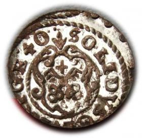 Picture 2 for: Szeląg 1640 Krystyna Waza Ryga