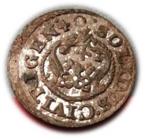 Picture 2 for: Szeląg 1640 Krystyna Waza Ryga