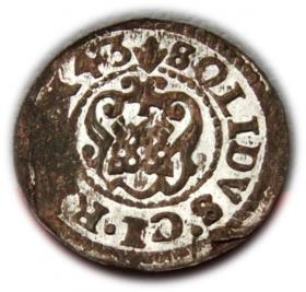 Picture 2 for: Szeląg 1643 Krystyna Waza Ryga