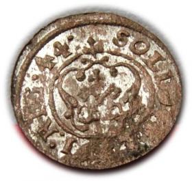 Picture 2 for: Szeląg 1644 Krystyna Waza Ryga