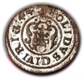 Picture 2 for: Szeląg 1644 Krystyna Waza Ryga