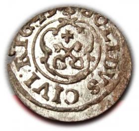 Picture 2 for: Szeląg 1649 Krystyna Waza Ryga