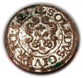 Picture 2 for: Szeląg 1652 Krystyna Waza Ryga