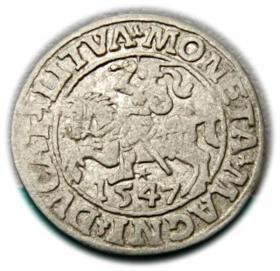 Picture for: Półgrosz 1547 Zygmunt II August Wilno