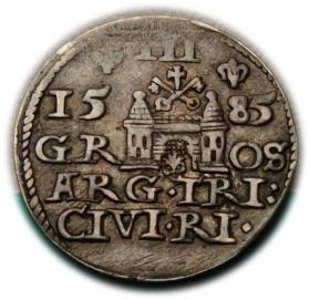 Picture 2 for: Trojak 1585 Stefan Batory Ryga