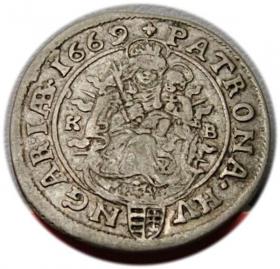 Picture 2 for: 6 kreuzer 1669 Leopold I Hungary Kremnica