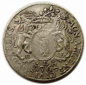 Picture 2 for: 30 groschen 1762 Augustus III Gdansk