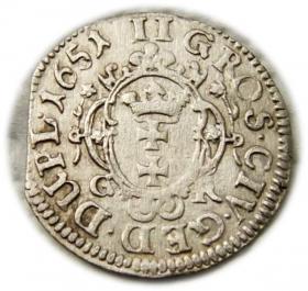 Picture 2 for: Dwugrosz 1651 Jan Kazimierz Gdańsk