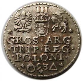 Picture 2 for: Trojak 1593 Zygmunt III Waza Malbork