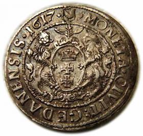 Picture 2 for: 1/4 thaler 1617 Sigismund III Vasa Gdansk