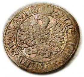 Picture 2 for: 3 kreuzer 1669 Chistian Duchy of Brzeg  Legnica  Wolow Brzeg