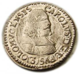 Picture for: 3 krajcary 1670 Karol II Lichtenstein Ołomuniec 