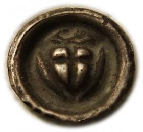 Picture 2 for: Brakteat tarcza z trójlistkiem, Zakon Krzyżacki