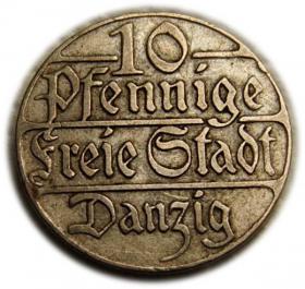 Picture for: 10 Pfennig 1923 Free City of Danzig Gdansk Berlin