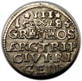 Picture 2 for: Trojak 1584 Stefan Batory Ryga